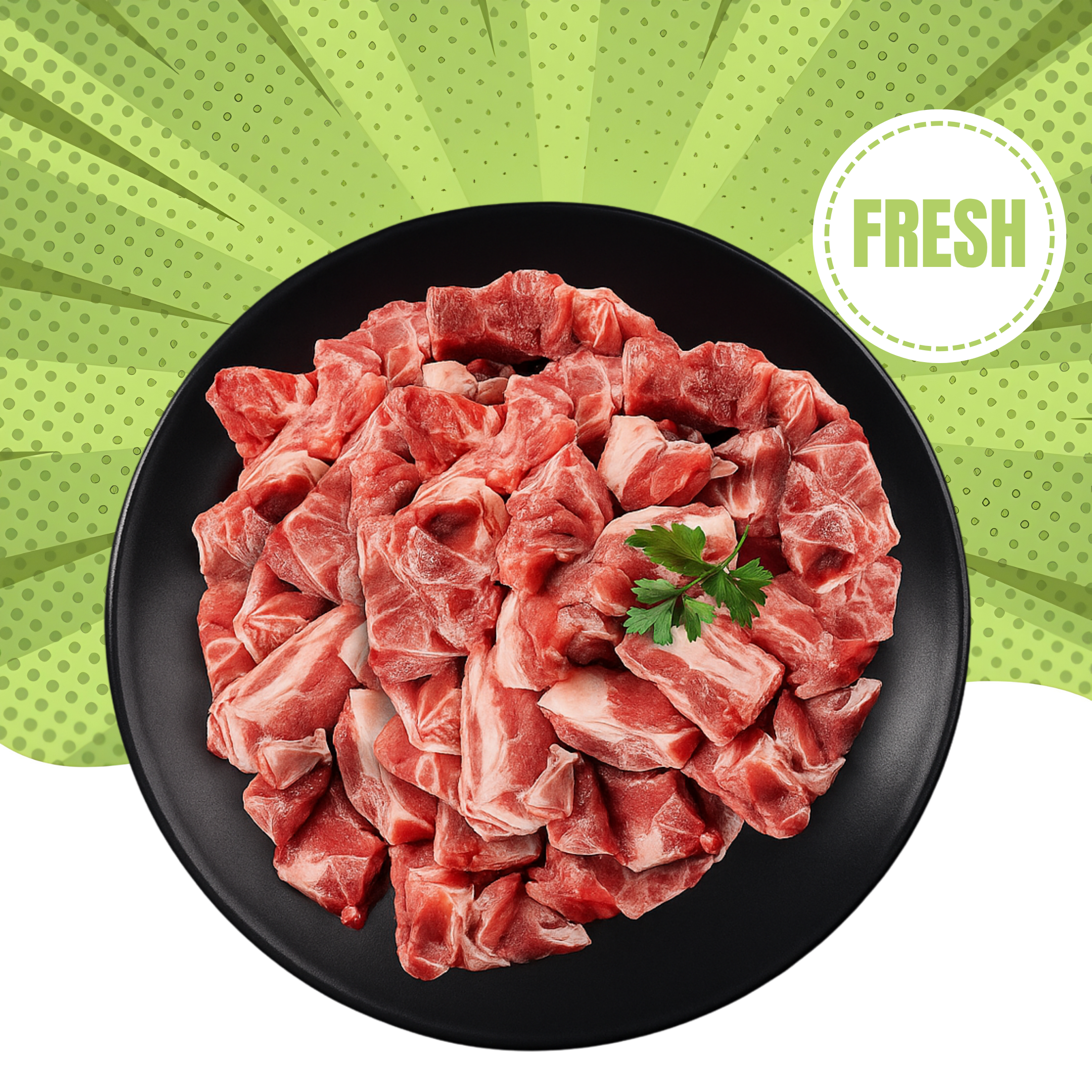 Fresh Beef Pulao Cut (Bone-in) - Premium Quality Meat Delivery in Dubai
