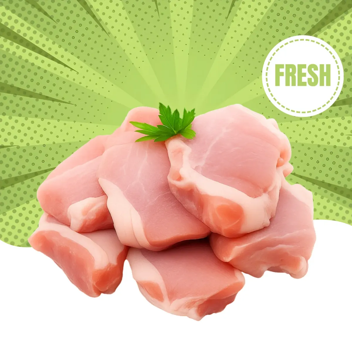 Fresh Chicken Boneless Thigh - Premium Quality Meat Delivery in Dubai