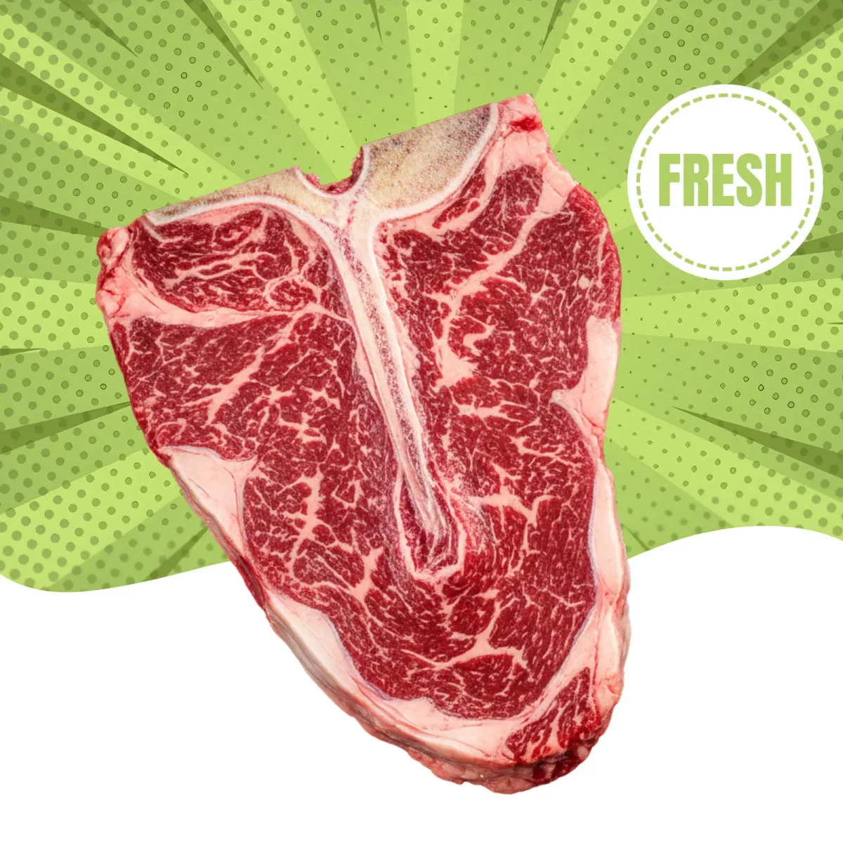 Fresh Beef T-Bone Steak Cut - Premium Quality Meat Delivery in Dubai