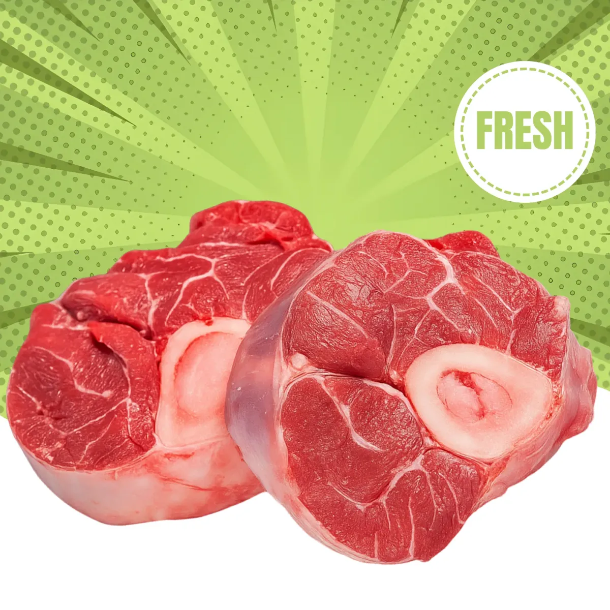 Fresh Beef Shank Steak Cut - Premium Quality Meat Delivery in Dubai