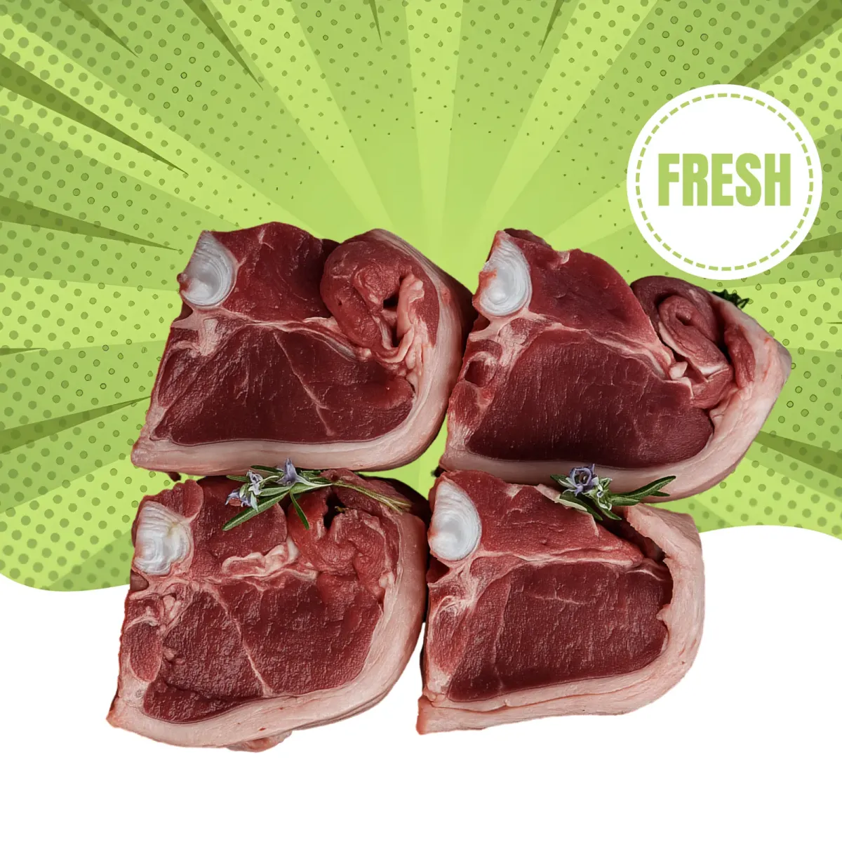 Fresh Mutton Loin Chops - Premium Quality Meat Delivery in Dubai
