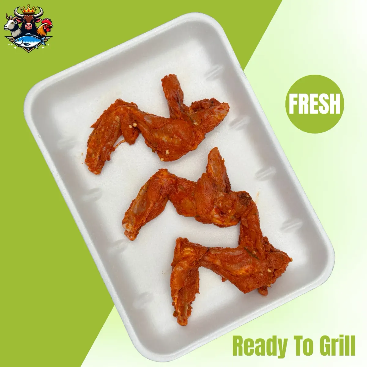 Fresh Chicken tikka wings - Premium Quality Meat Delivery in Dubai