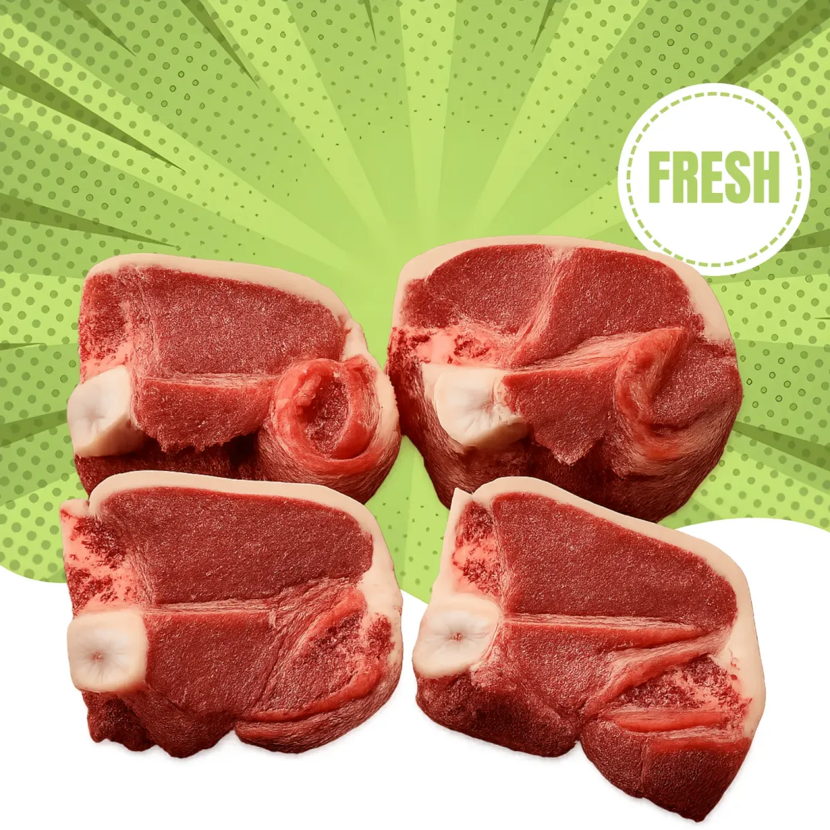 Fresh Lamb Loin Chops - Premium Quality Meat Delivery in Dubai